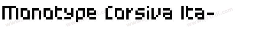 Monotype Corsiva Ita字体转换